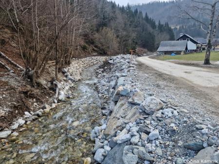 Sanacijska obnova vodotokov in hudournikov po poplavah na Krivčevem (11)